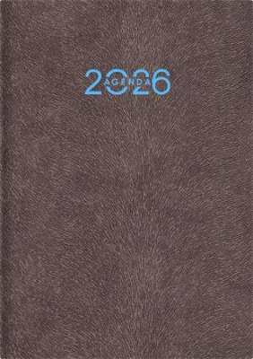 Naptár, tervező, A5, heti, DAYLINER "Animal", Grizzly-szürkésbarna
